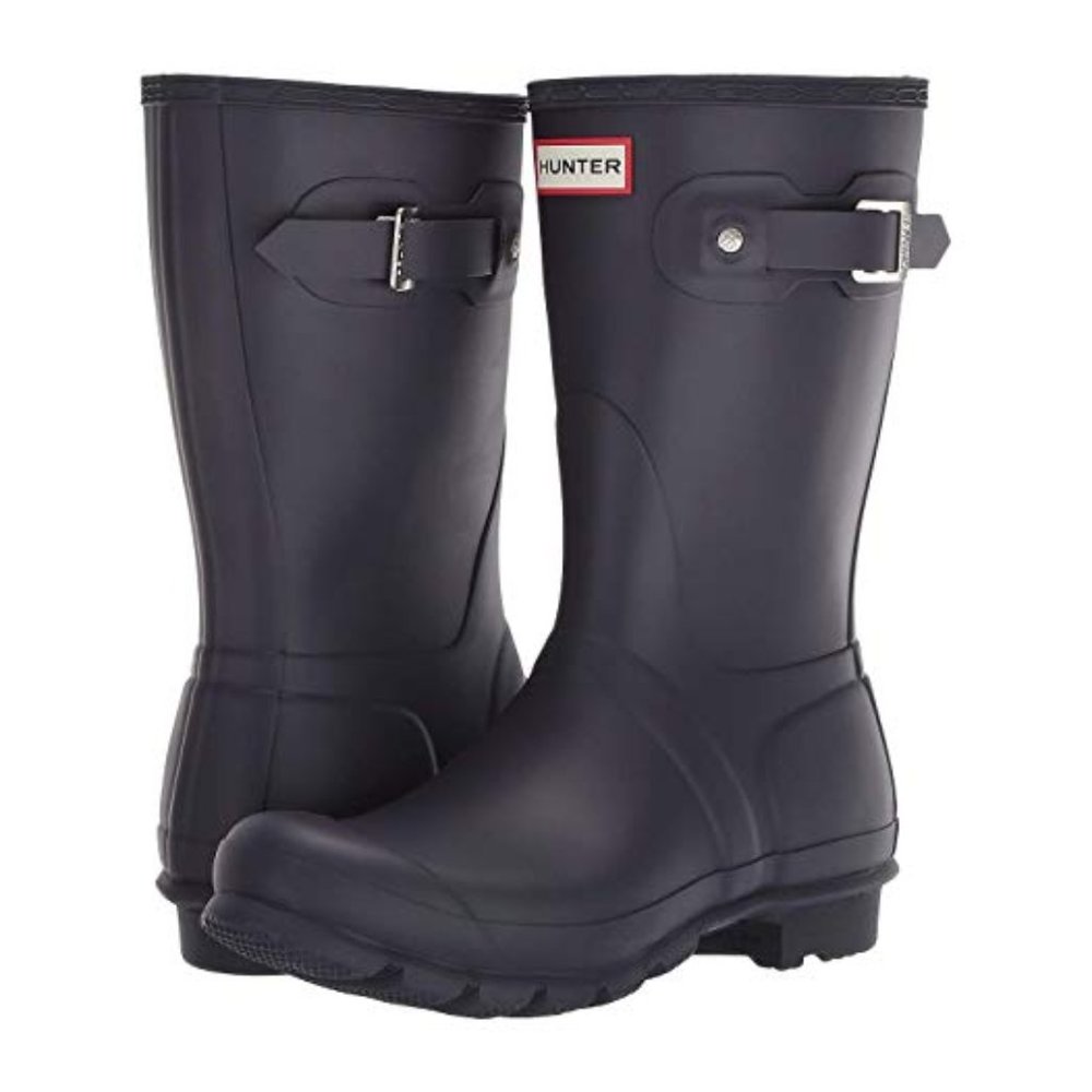 Hunter rain boots - size 8, dark purple